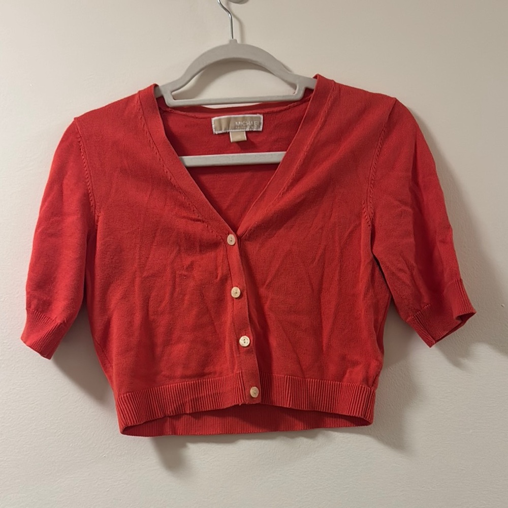 Michael Kors Vibrant Orange Knit Top